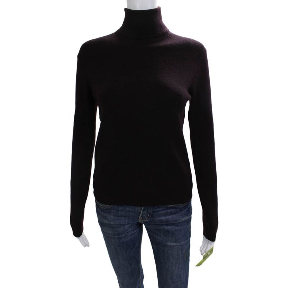 Phillip Chi Unisex Black Turtleneck Pullover Sweater Polyester Size S